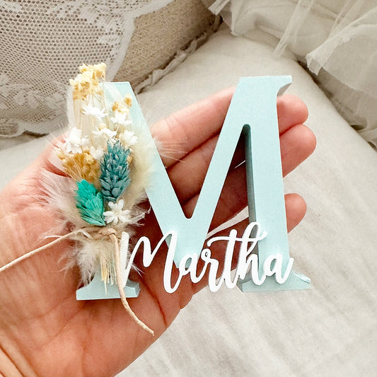 Mini Flowerletters Mint Buchstaben - Wood Kids World