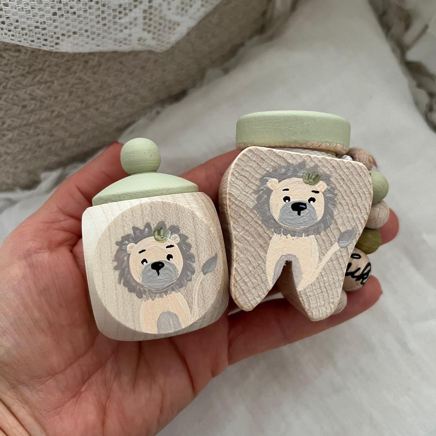 Tooth box, curl box Boho Lion