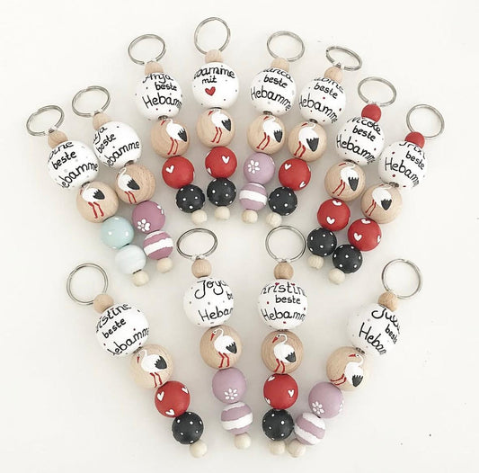 Schlüsselanhänger Storch