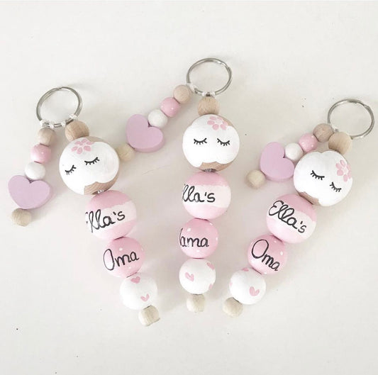 Schlüsselanhänger Rosa Wolke