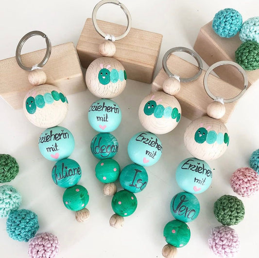 Schlüsselanhänger Raupe