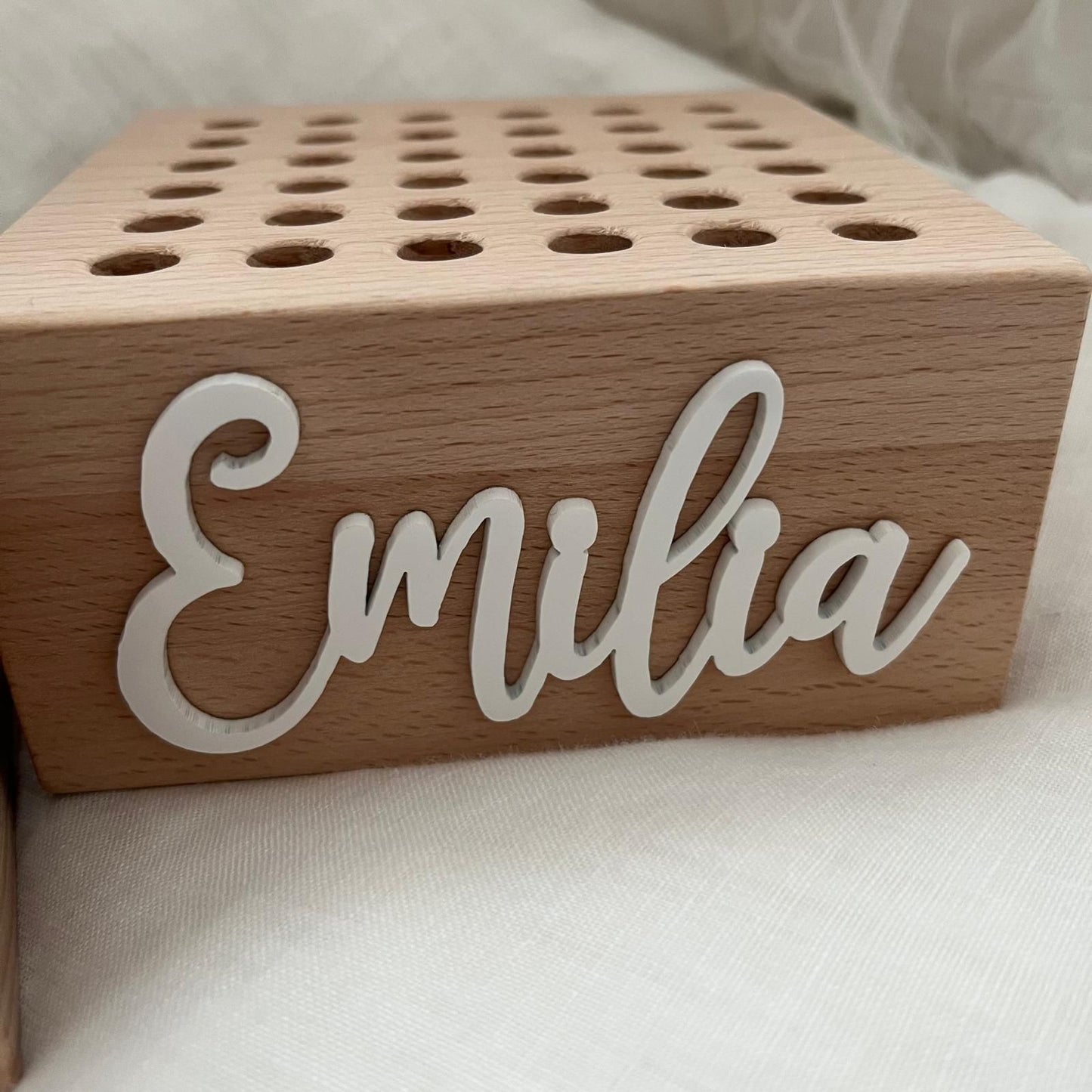Stiftehalter Name - Wood Kids World