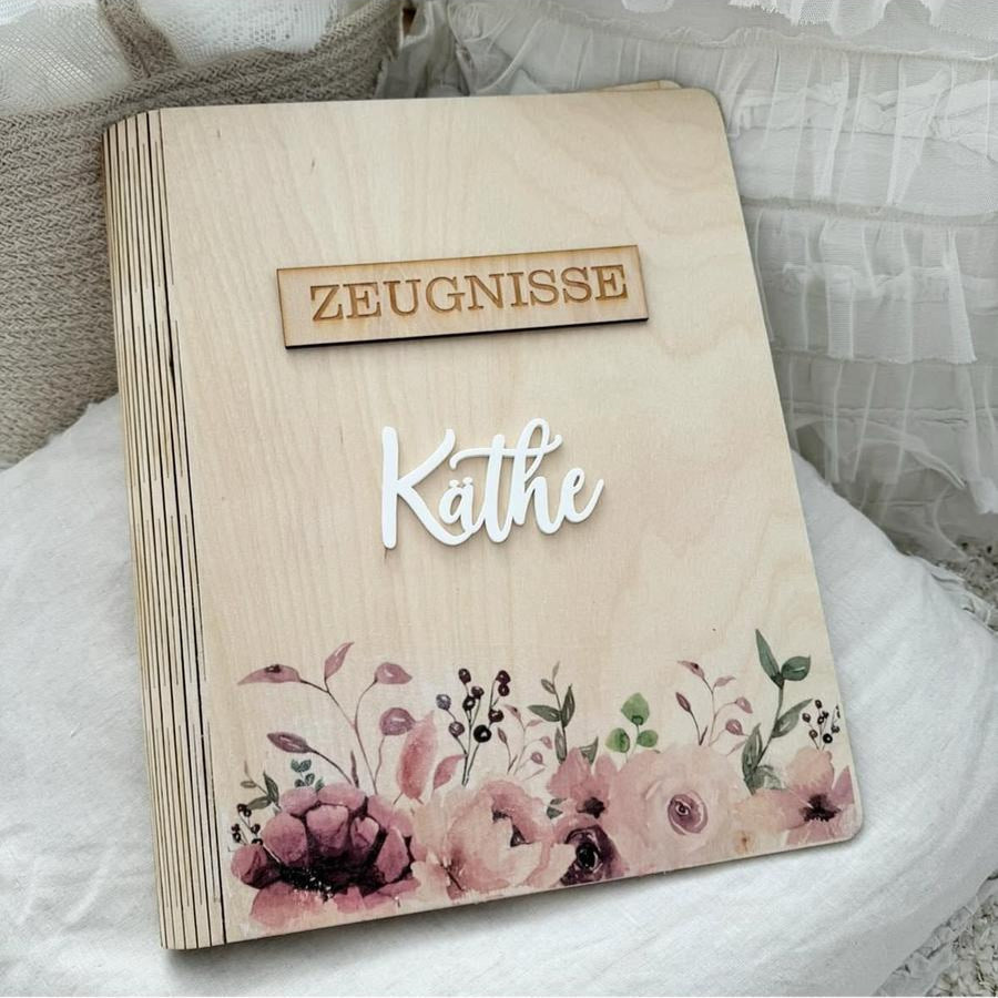 Zeugnismappe Spring Flowers