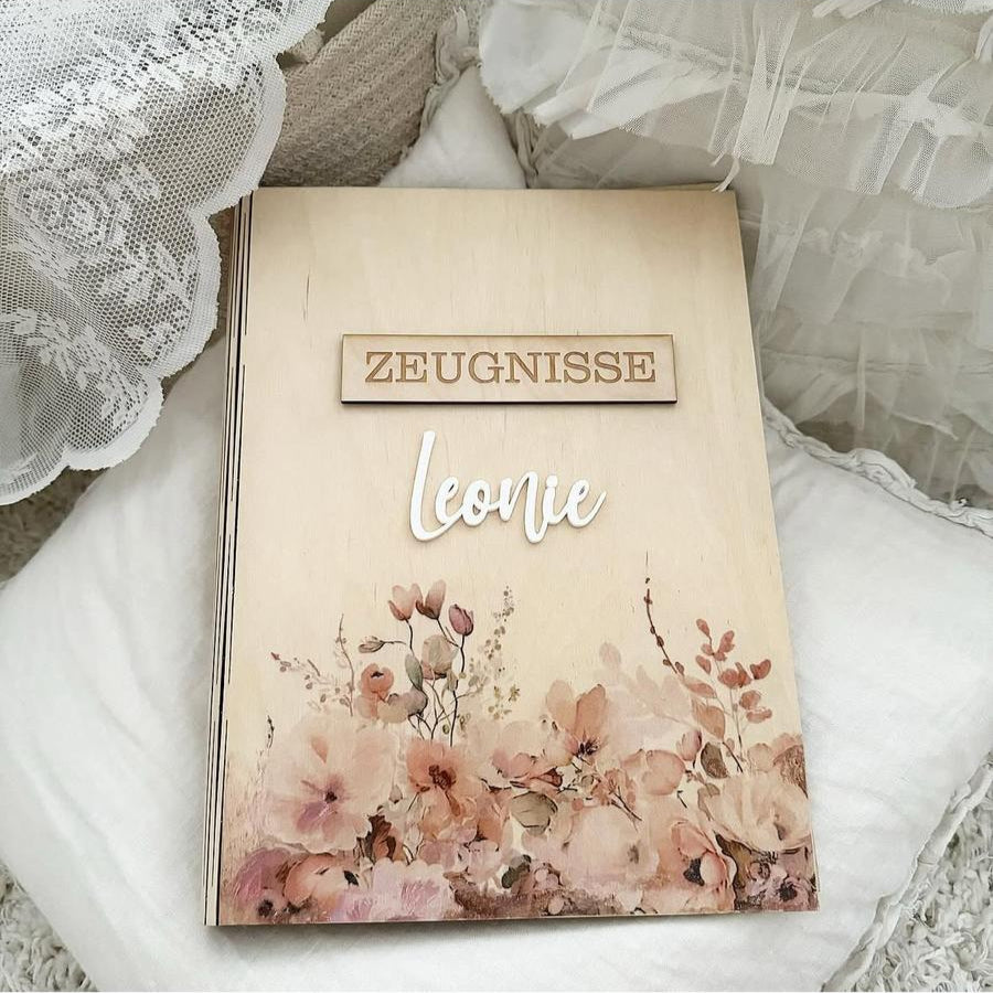 Certificate folder flower dream