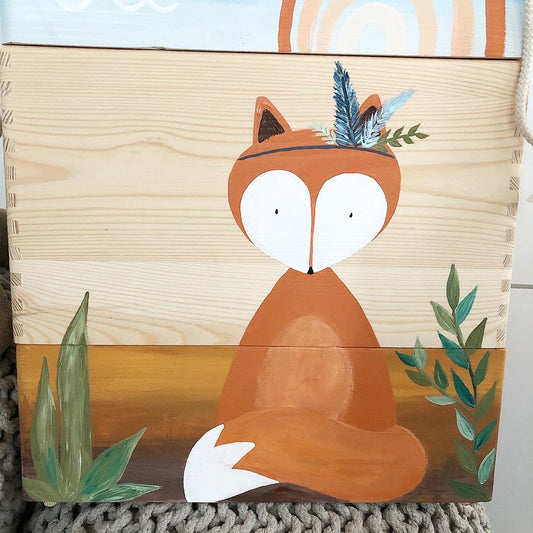 Stapelkiste Groß 3er Set Fuchs - Wood Kids World