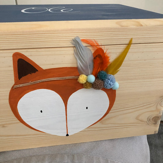 Kiste 3D Boho Fuchs - Wood Kids World