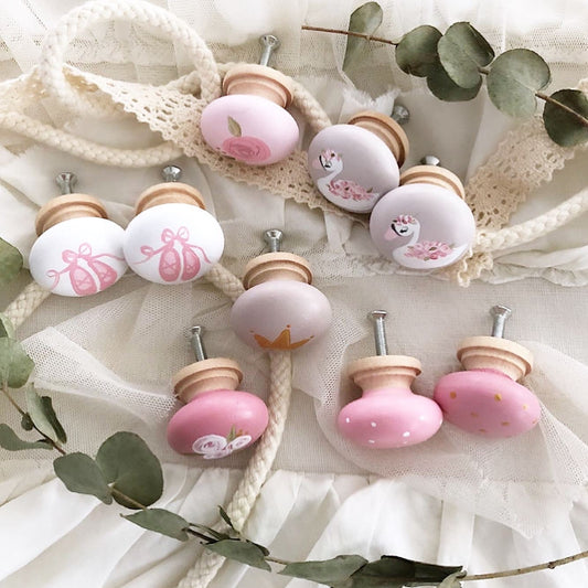 Deko Knöpfe Ballerina, Schwan, ... - Wood Kids World