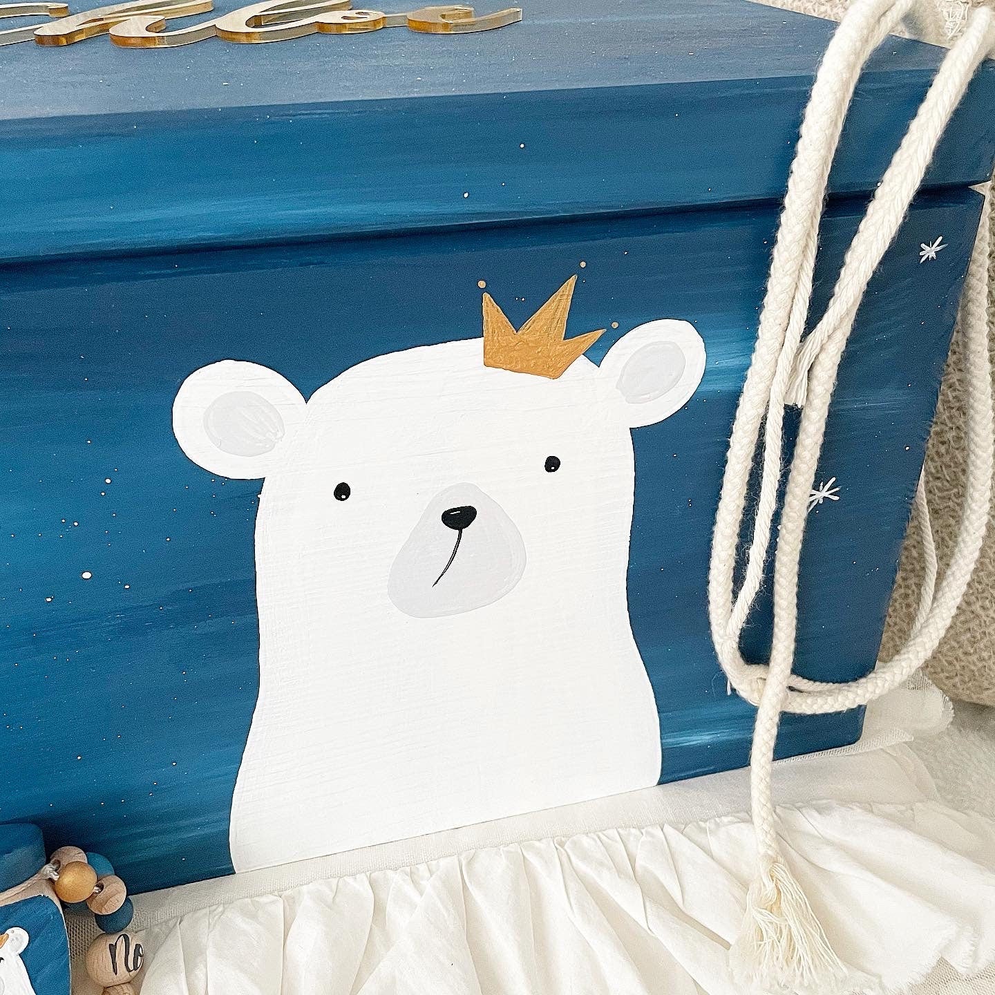 Kiste 3D Eisbär - Wood Kids World