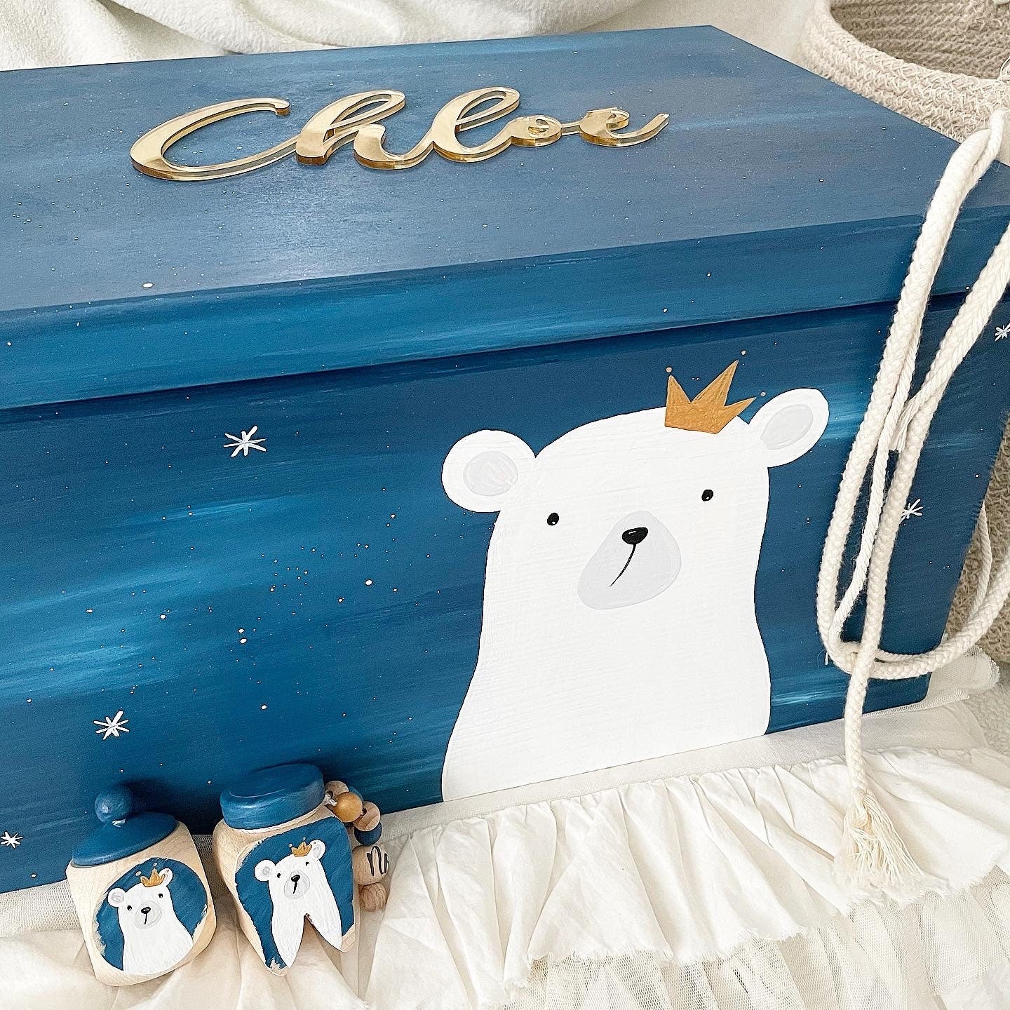 Kiste 3D Eisbär - Wood Kids World