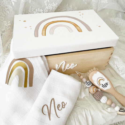 Kiste Rainbow Beige - Wood Kids World