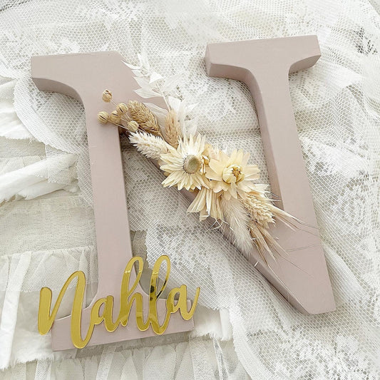 Nude Flowerletters - Wood Kids World
