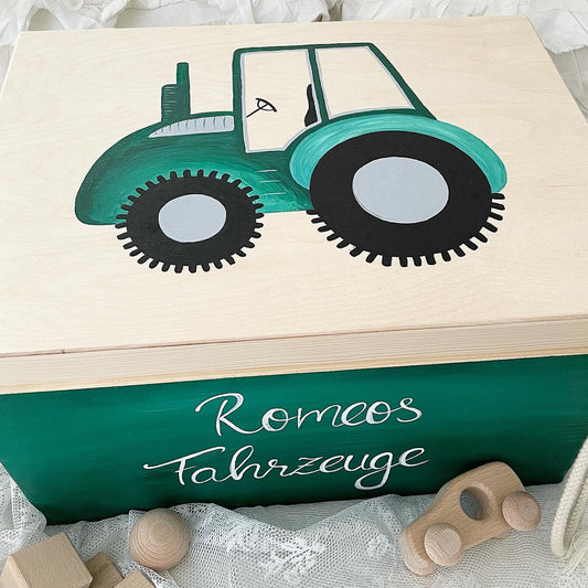 Kiste Traktor - Wood Kids World