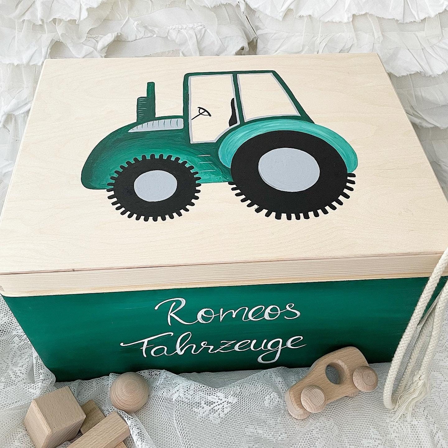 Kiste Traktor - Wood Kids World