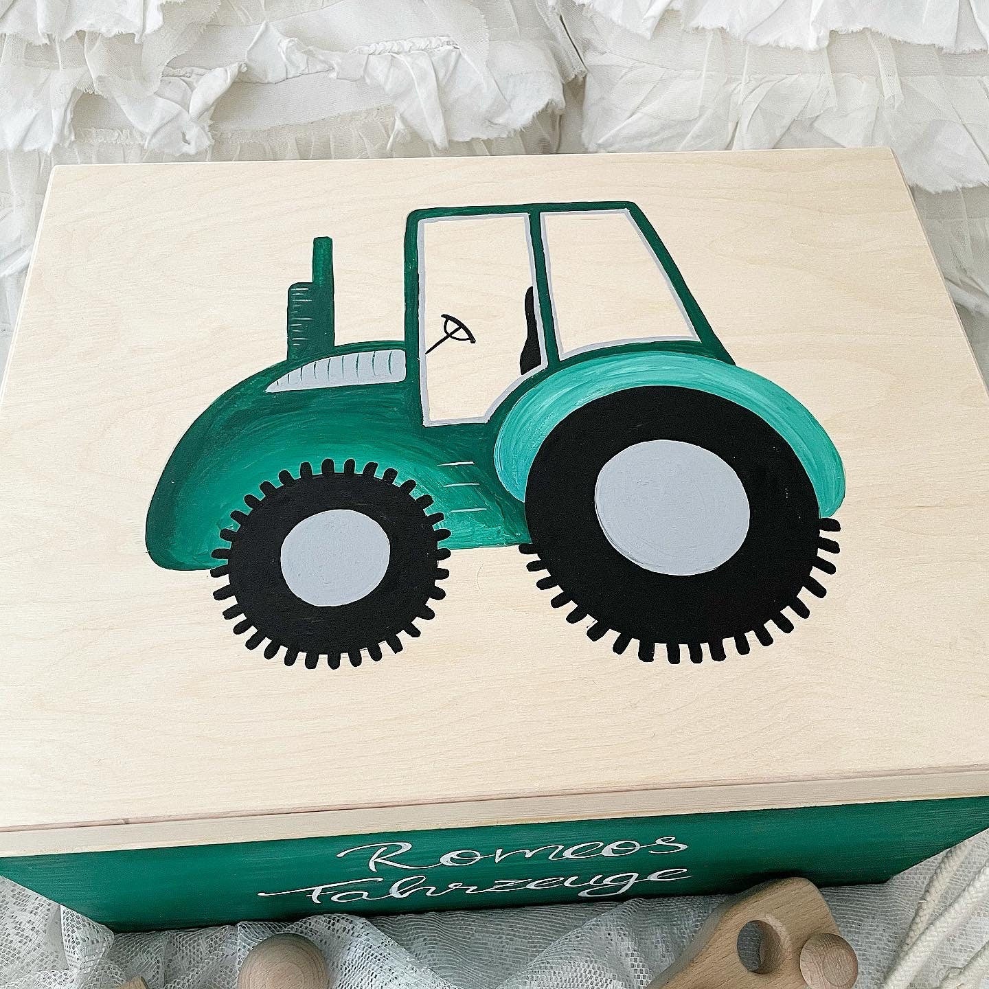 Kiste Traktor - Wood Kids World
