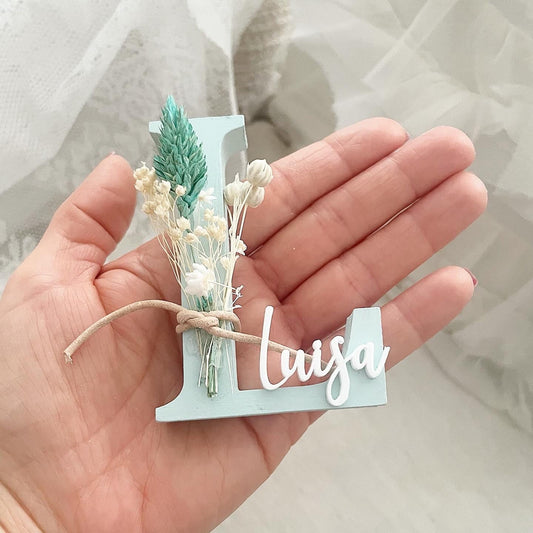 Mini Flowerletters Mint Buchstaben - Wood Kids World