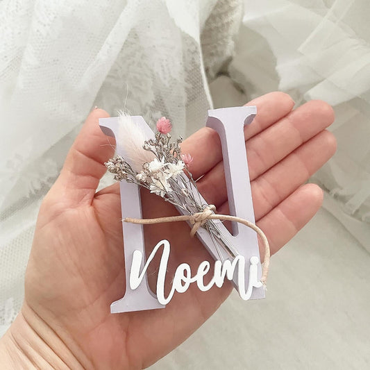 Mini Flowerletters Flieder Buchstaben - Wood Kids World