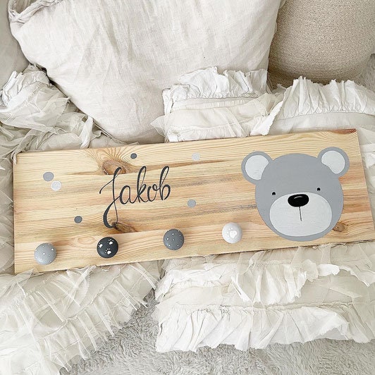 Garderobe Bär - Wood Kids World