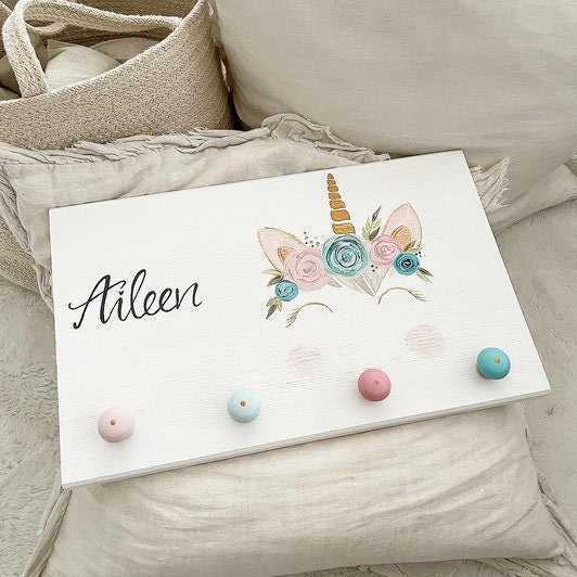 Garderobe Einhorn - Wood Kids World