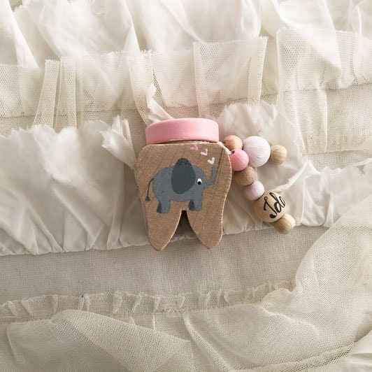 Zahndose, Lockendose Elefant - Wood Kids World