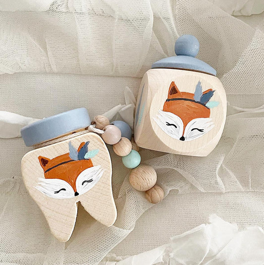 Zahndose, Lockendose Boho Fuchs - Wood Kids World