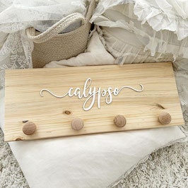 Garderobe 3D Schrift - Wood Kids World