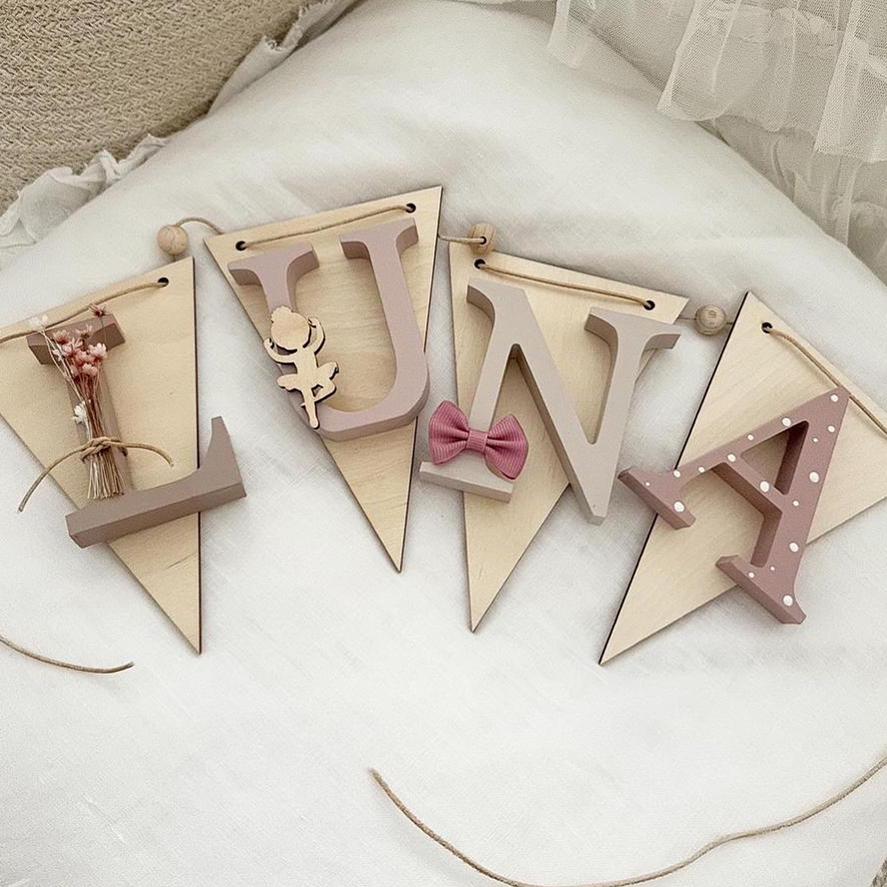 Wimpelkette Ballerina - Wood Kids World