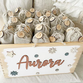 Adventskiste Sterne Rosé