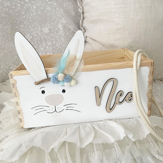 Easter box white with decorations