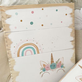 Stapelkiste Groß 3er Rainbow Unicorn