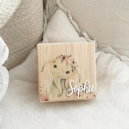 Spardose Würfel Elefantenmädchen