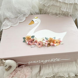Swan Princess box with 3D flowers