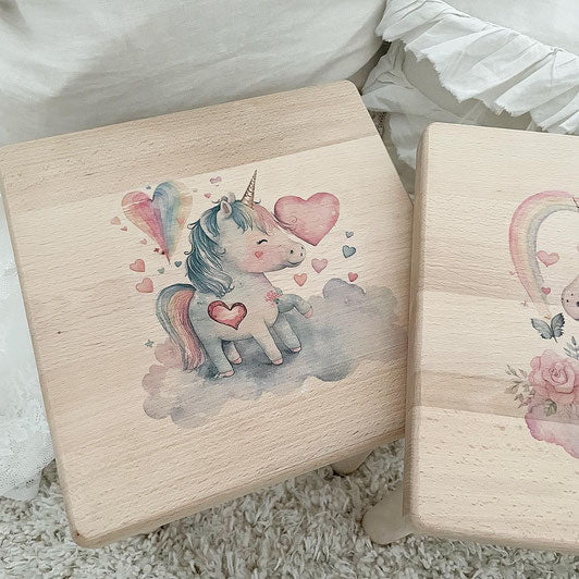 Hocker Unicorn Hearts