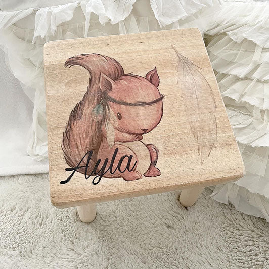 Hocker Boho Einhörnchen