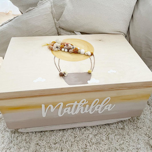 Kiste 3D Ballon Gelb