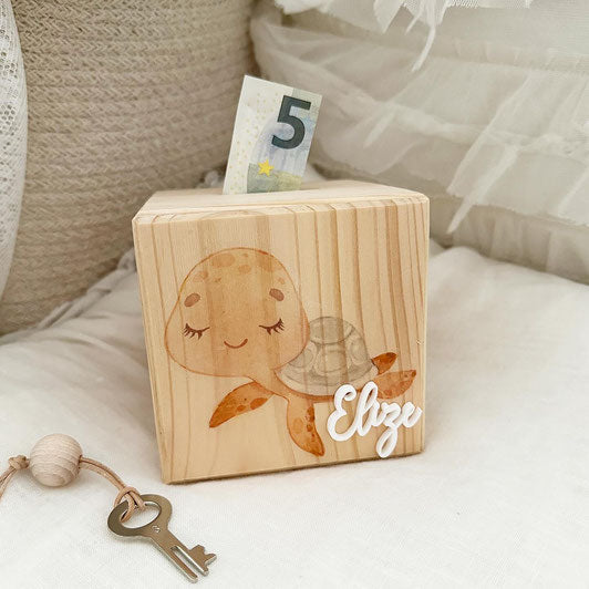 Spardose Würfel Spring Flowers