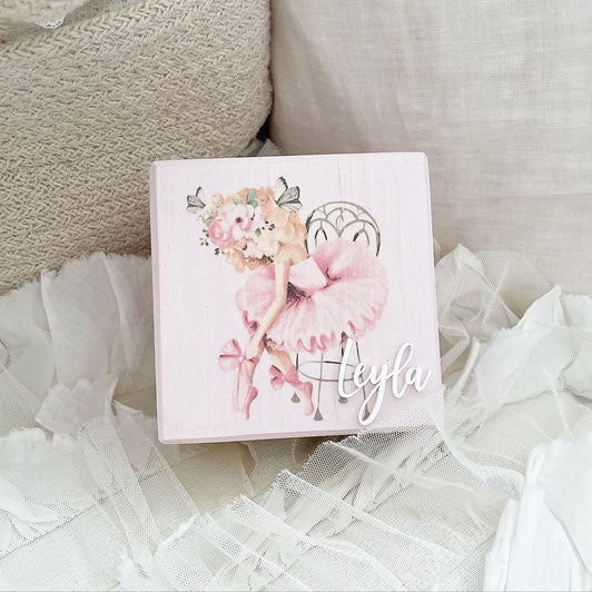 Tirelire cube ballerine