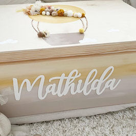 Kiste 3D Ballon Gelb