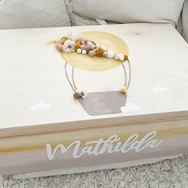 Kiste 3D Ballon Gelb