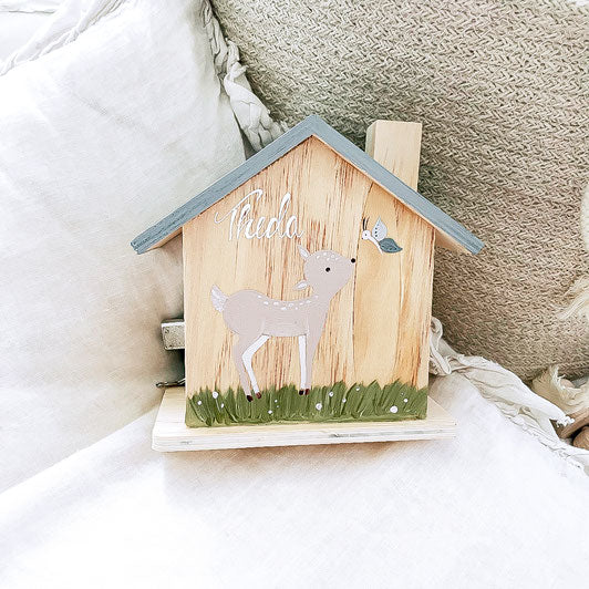 Spardose Reh Blumenwiese