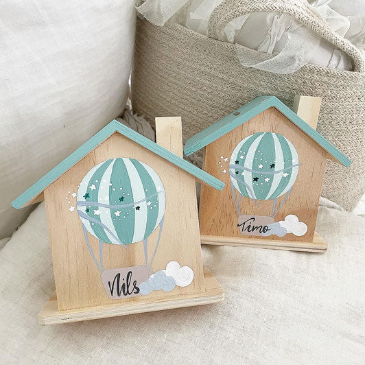 Spardose Heißluftballon