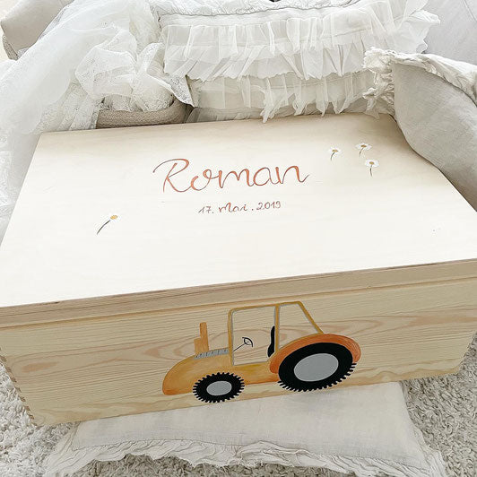 Kiste Traktor - Wood Kids World