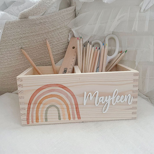 Rainbow pencil box