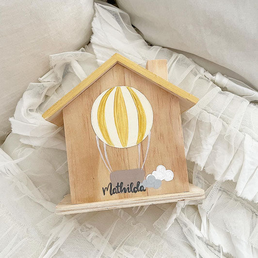 Spardose gelber Ballon