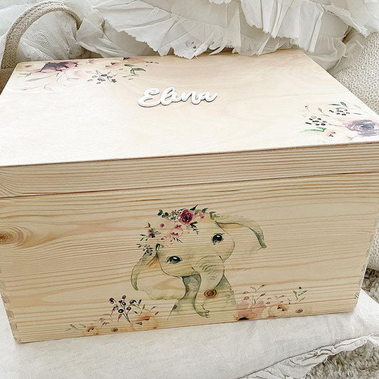 Caja Elefantes Niña