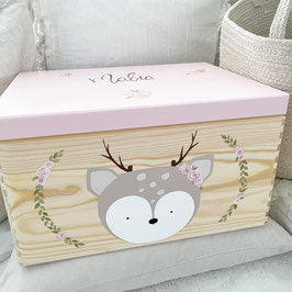 Box deer flower wreath