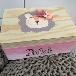 Kiste 3D Boho Löwen Mädchen