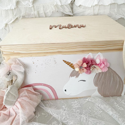 Caja Unicornio Arcoíris 3D