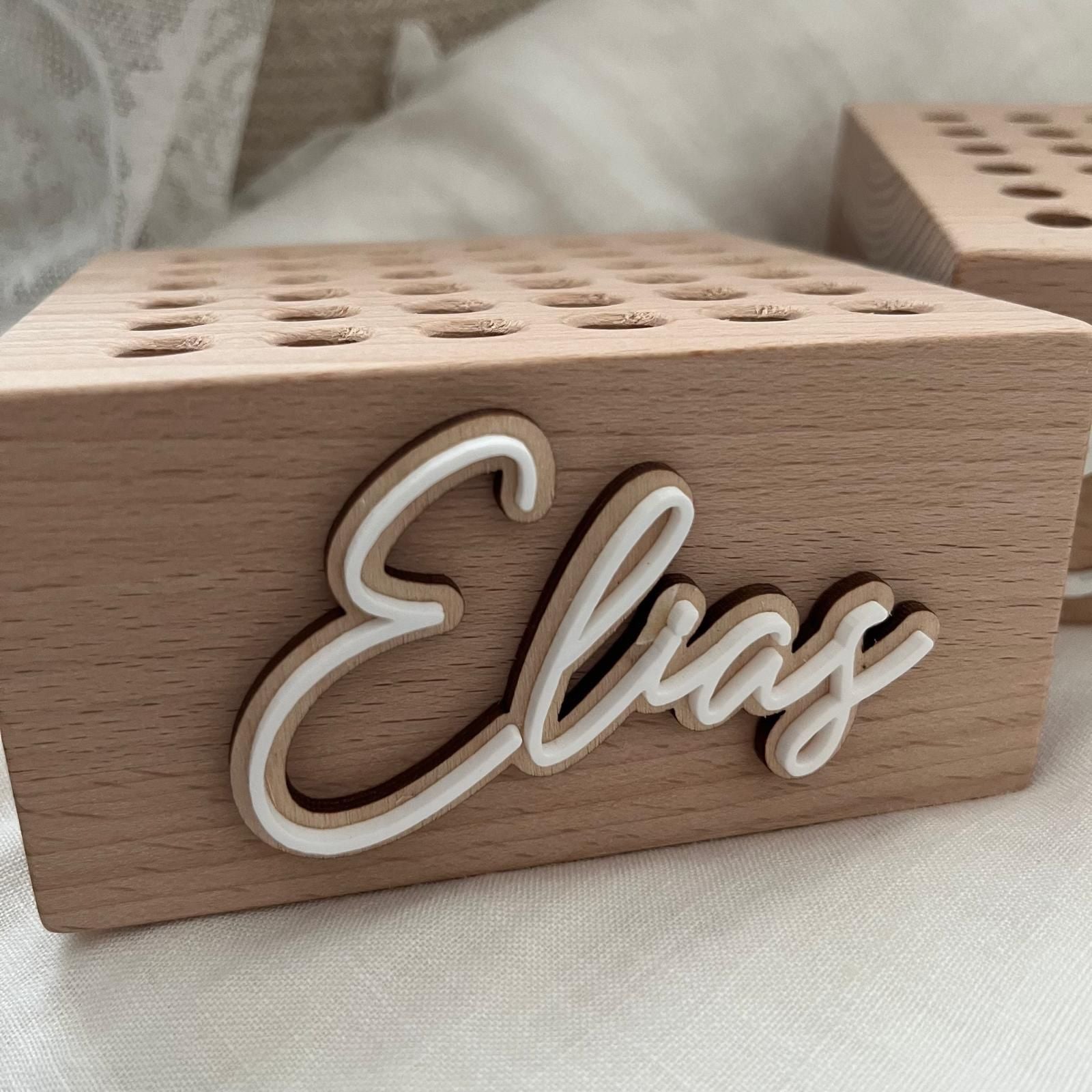 Stiftehalter Name - Wood Kids World