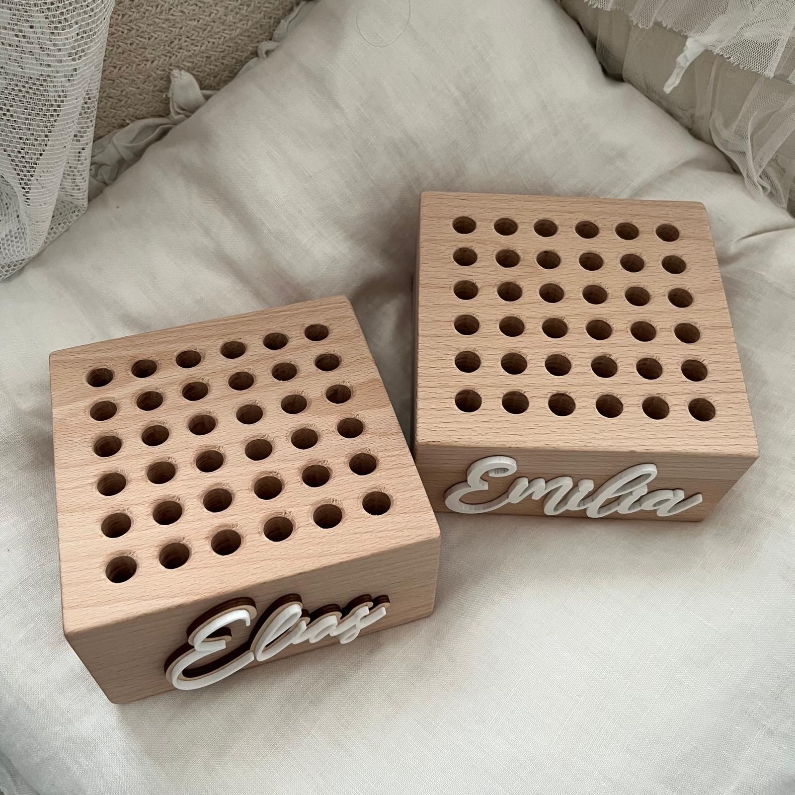 Stiftehalter Name - Wood Kids World
