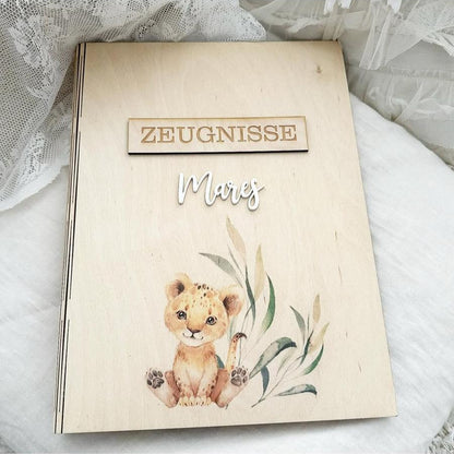 Zeugnismappe Baby Löwe